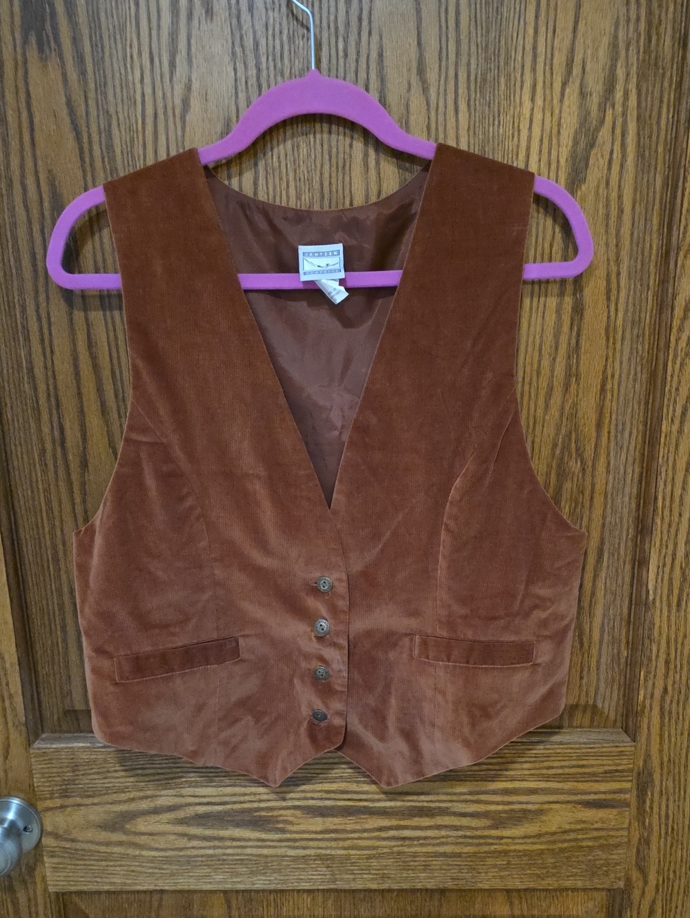 Jantzen Brown Velvet Kids Vest Costume